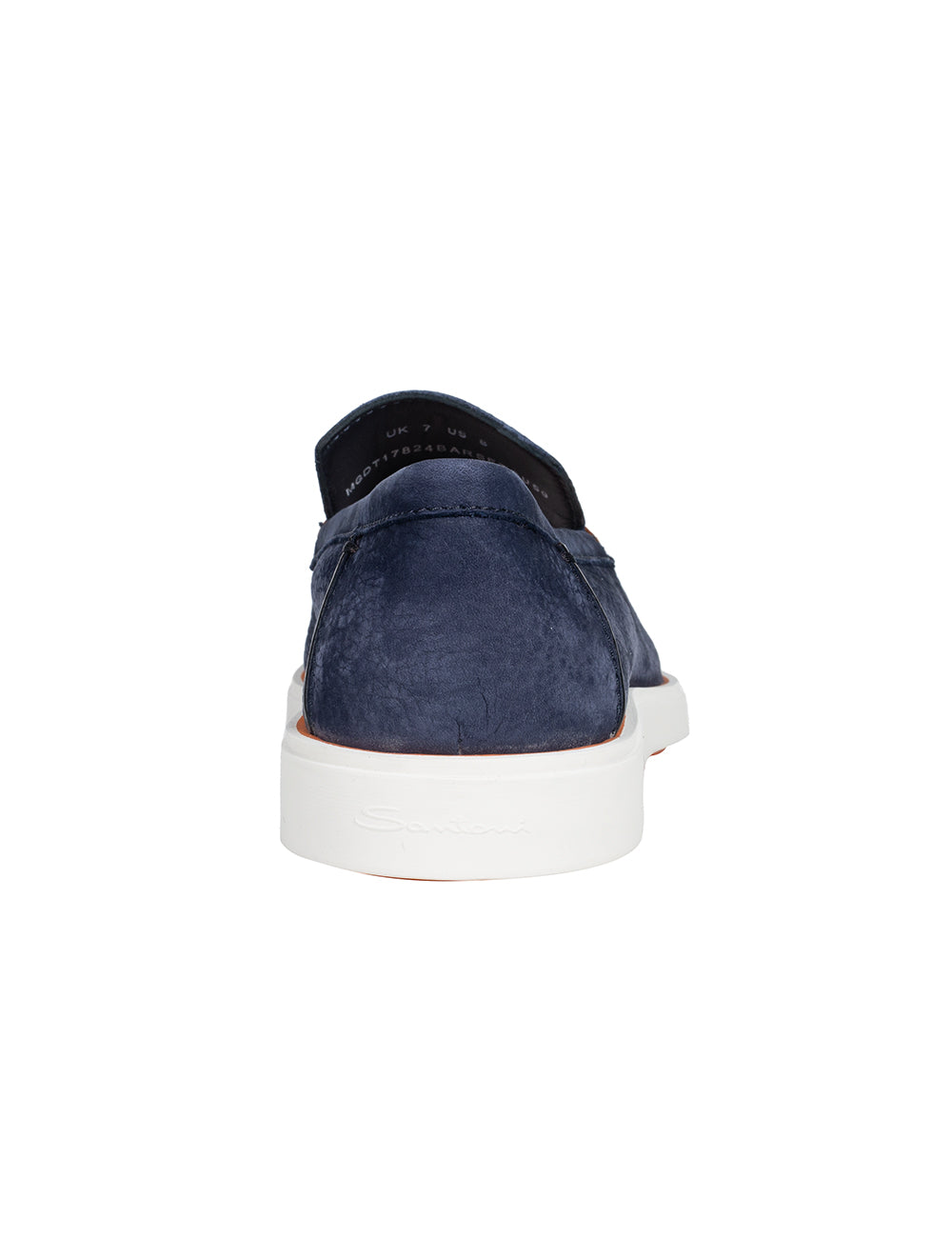 Santoni SANTONI Slip On Tumbled Shoe Blue AI3