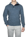 Barbour Pullover Patch Half Zip Inky Blue