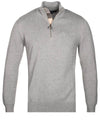 BARBOUR Half Zip Sweater Grey