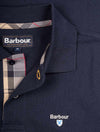 BARBOUR Tartan Cotton Polo Shirt Night Sky