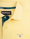 BARBOUR Tartan Pique Polo Shirt Corn Yellow