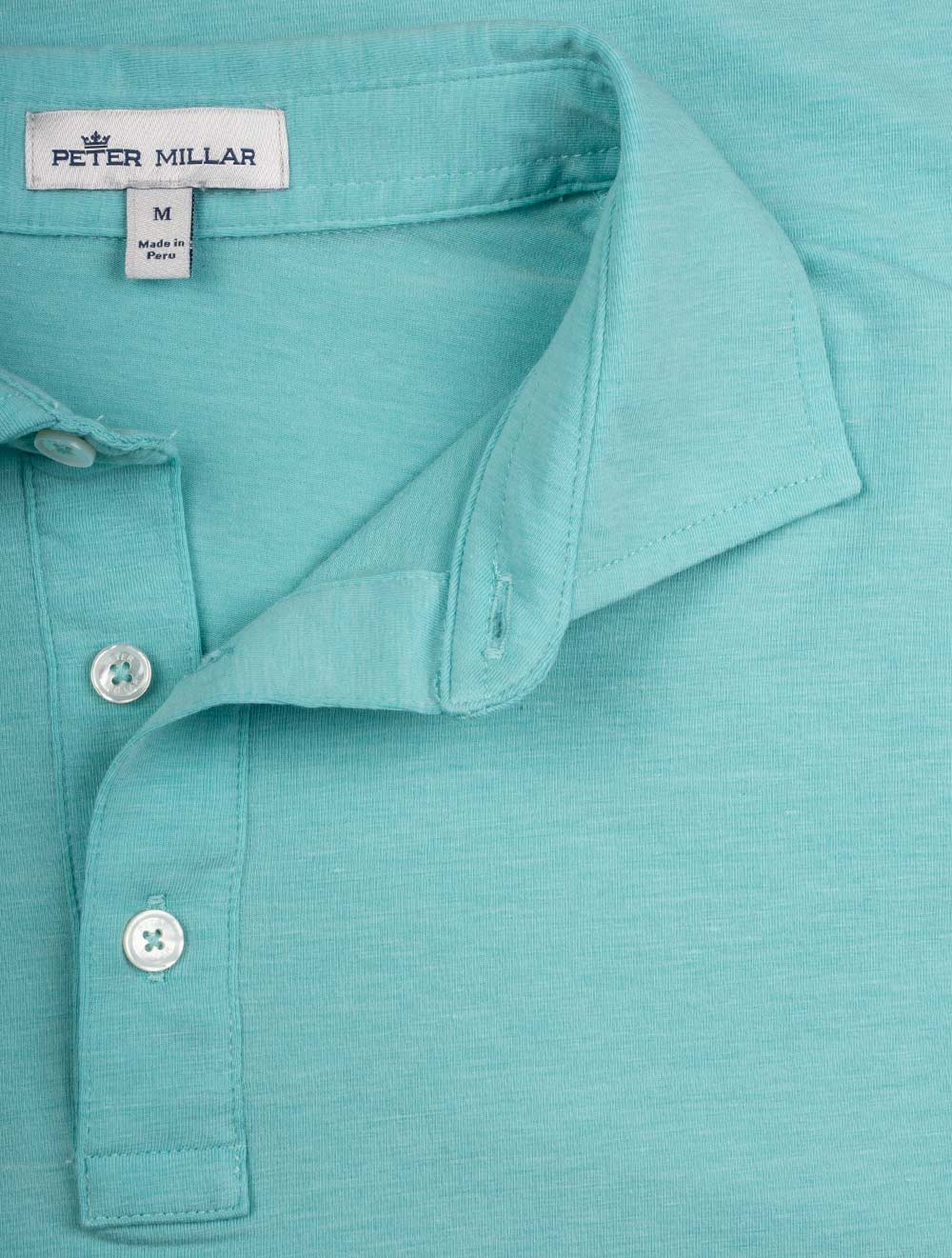 Peter Millar Crown Solid Polo Turquoise AI3