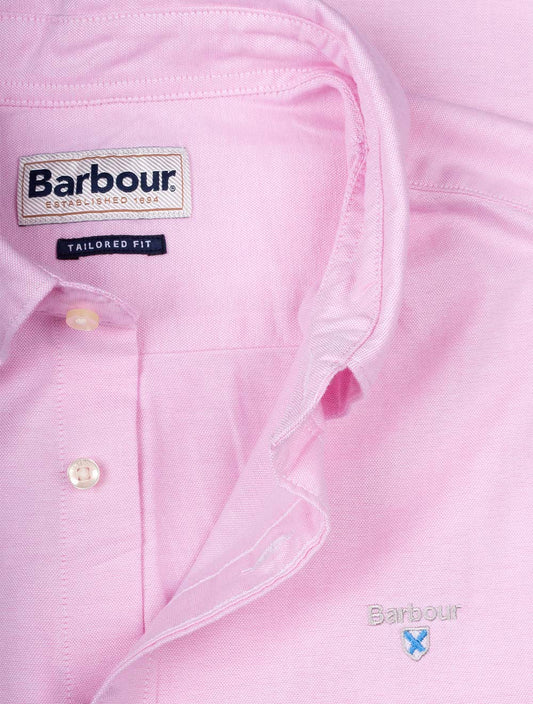 BARBOUR Oxtown Short Sleeve Tailored Shirt Pink