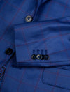 Louis Copeland Half Lined Check Sports Jacket Blue 2 Button Single Breasted Soft Shoulder 5