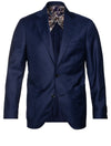 Louis Copeland Subtle Pattern Sports Jacket Blue 2 Button Single Breasted Soft Shoulder Patch Pockets 1