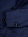 Louis Copeland Subtle Pattern Sports Jacket Blue 2 Button Single Breasted Soft Shoulder Patch Pockets 5
