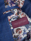 Louis Copeland Wool Silk Linen Jacket Blue Single Breasted Soft Shoulder Patch Pockets 6