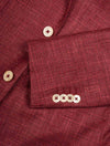 Louis Copeland Wool Silk Linen Jacket Red Single Breasted Soft Shoulder Patch Pockets 5
