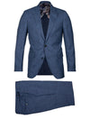 Louis Copeland Loro Piana Summertime Suit Blue 2 piece 2 button notch lapel soft shoulder flap pockets 1