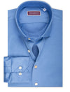 LOUIS COPELAND Cotton Stretch Shirt Blue