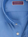 LOUIS COPELAND Cotton Stretch Shirt Blue