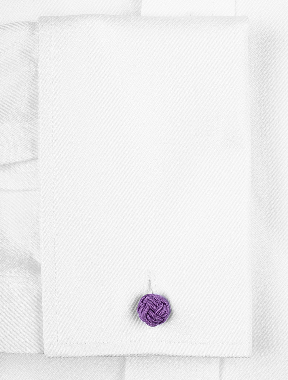 Louis Copeland Classic Fit Thomas Mason Twill Double Cuff White AI3