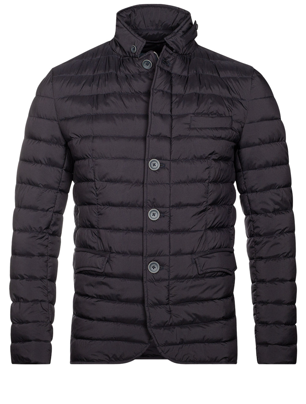 HERNO Padded Woven Jacket Blue