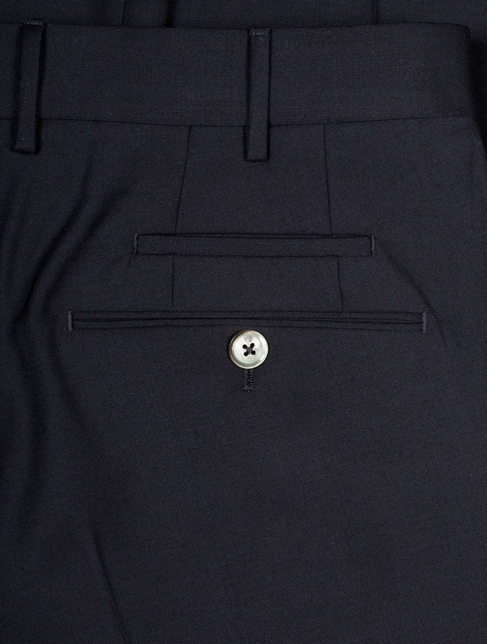 Pt01 Techno Washable Woolen Trousers Navy AI1