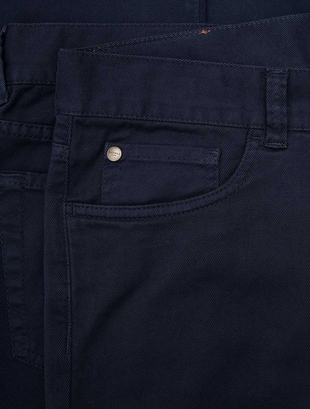 Canali 5-Pocket Chino Blue AI2