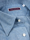 LOUIS COPELAND Herringbone Buttondown Shirt Blue