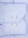 Louis Copeland Hairstripe Classic Fit Shirt Blue