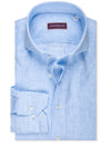 Louis Copeland Blue Beach Boys Linen Shirt