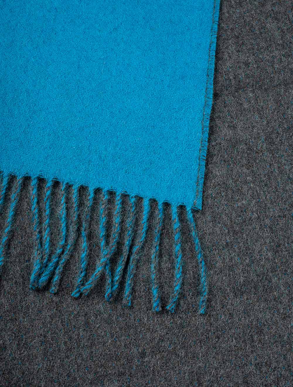 Simple Things Double Face Alpaca Scarf Cyan