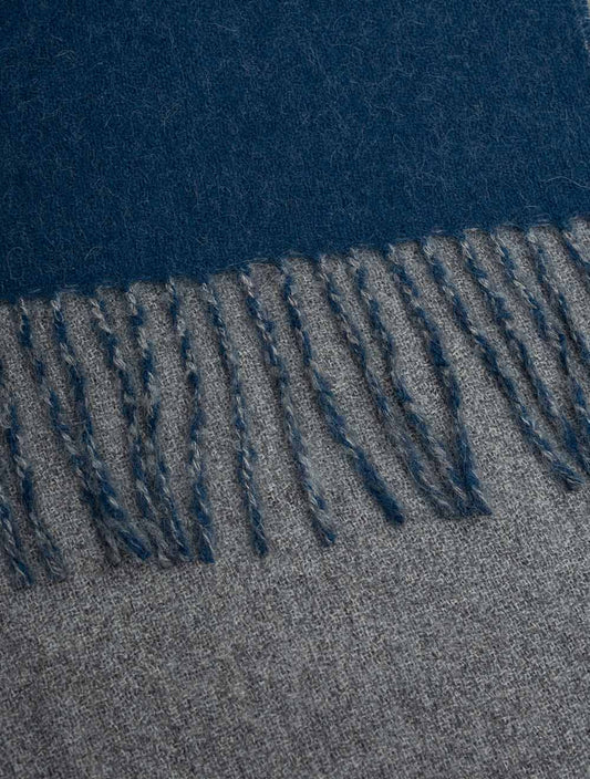 Simple Things Double Face Alpaca Scarf Navy