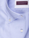 LOUIS COPELAND Buttondown Collar Twill Shirt Blue