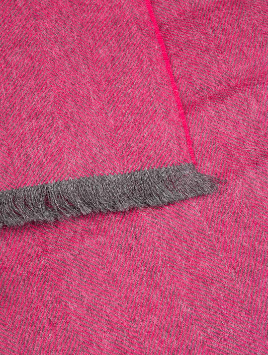 Simple Things Eyelash Fringe Alpaca Scarf Pink
