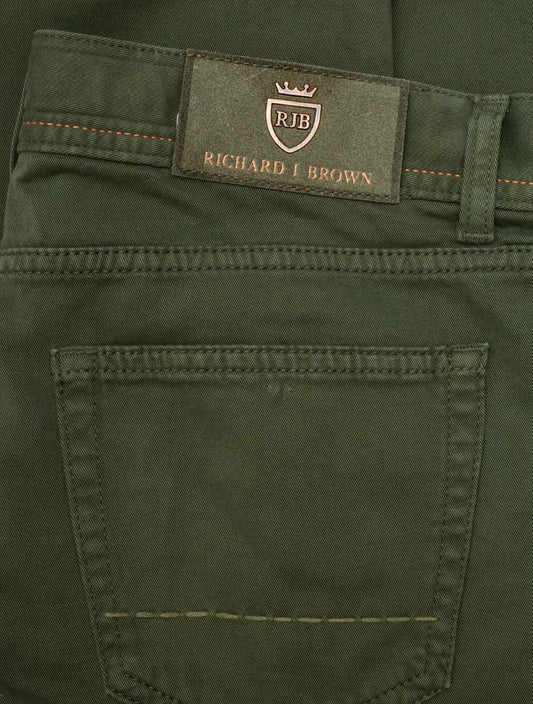Luxury Cotton Cashmere Jeans Green