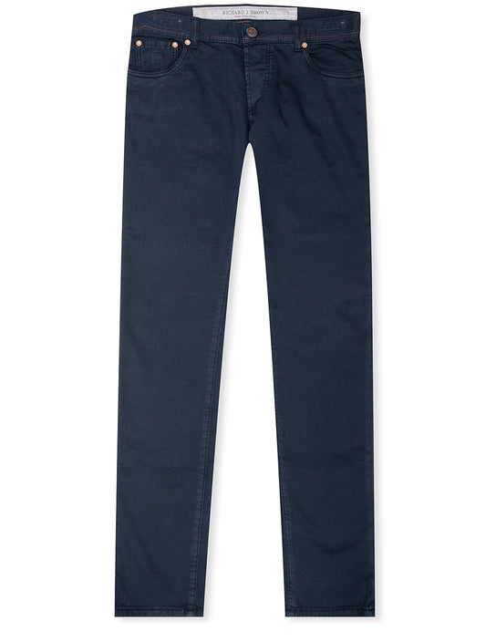 Luxury Cotton Cashmere Jeans Navy