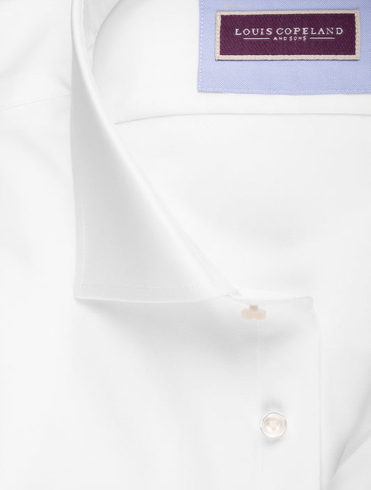 Louis Copeland Journey Classic Fit Single Cuff Shirt White