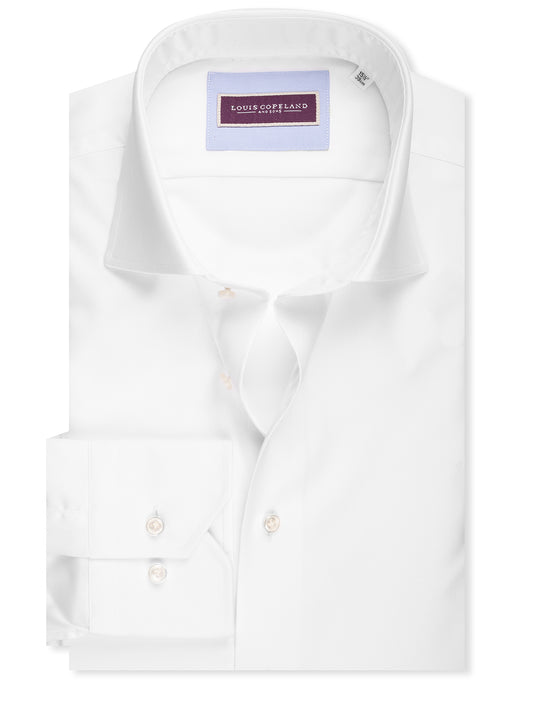 LOUIS COPELAND Journey Slim Fit Single Cuff Shirt White