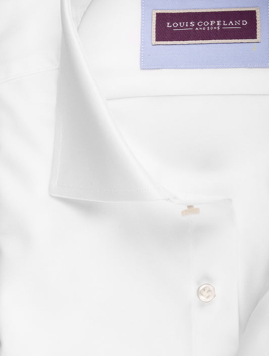 Louis Copeland Journey Super Slim Fit Single Cuff Shirt White