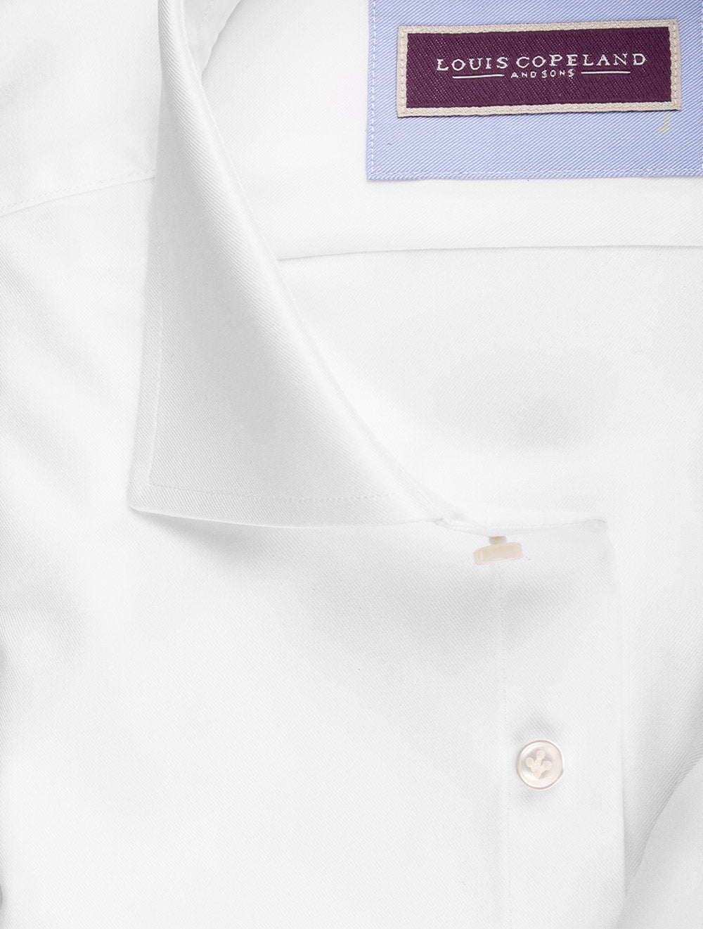 Louis Copeland Journey Slim Fit Single Cuff Shirt White AI1
