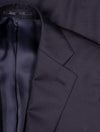 Louis Copeland Classic Suit Navy 2 piece 2 button notch lapel soft shoulder flap pockets 4