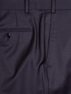 Louis Copeland Classic Suit Navy 2 piece 2 button notch lapel soft shoulder flap pockets 7