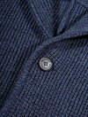Maurizio Baldassari Brenta Knitted Jacket Blue 3 Button Patch Pocket Cardigan 6