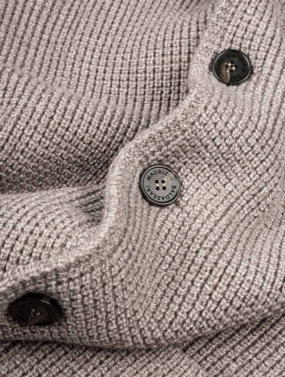 MAURIZIO BALDASSARI Brenta Knitted Jacket Sand