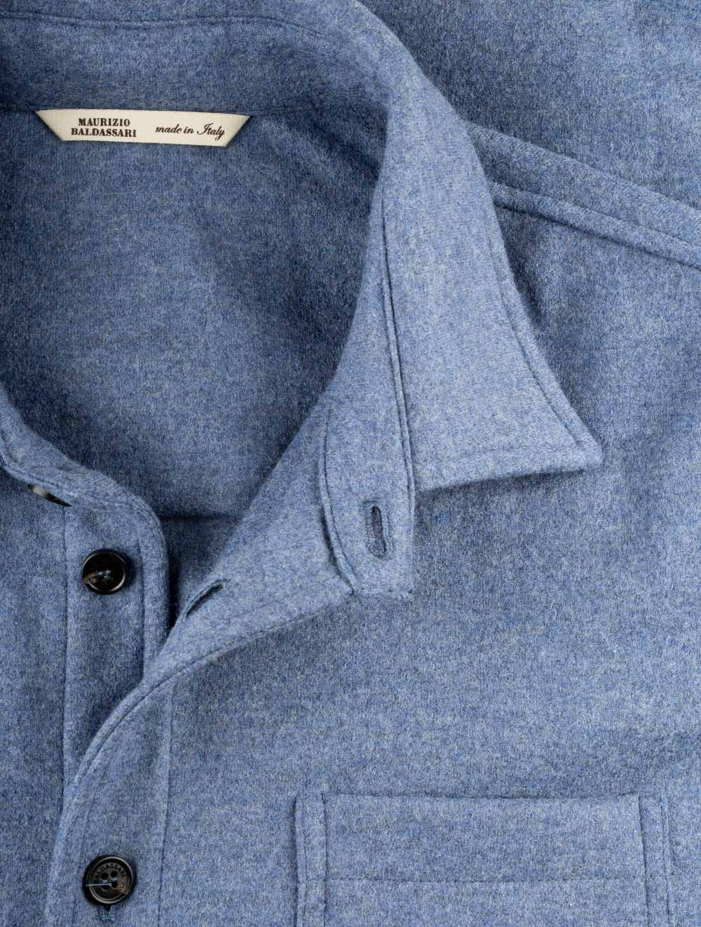 Maurizio Baldassari Classic Overshirt Blue AI3