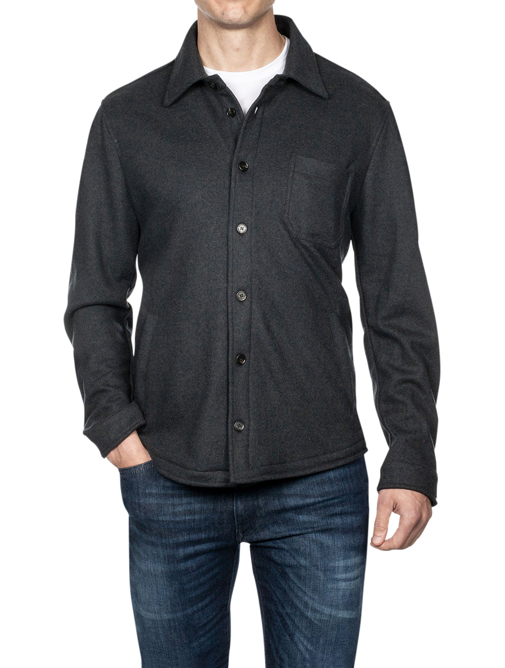 Maurizio Baldassari Classic Overshirt Green AI1