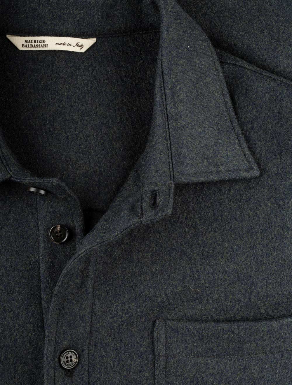 Maurizio Baldassari Classic Overshirt Green AI3