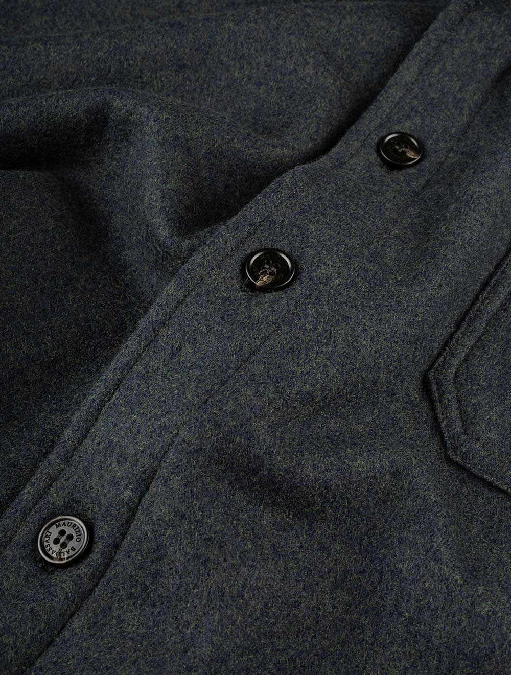 Maurizio Baldassari Classic Overshirt Green AI4